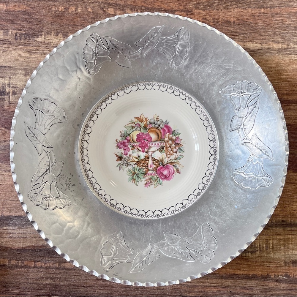 Triumph Limoges Farberwear 22K White Gold Imperial Victorian Antique Bowl USA